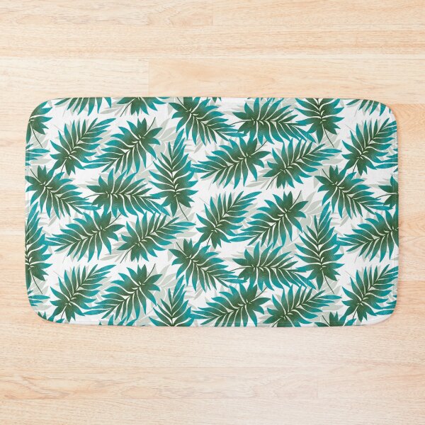 Item preview, Tropical Fern Leaves - Turquoise designed and sold by JaselviiStudio.