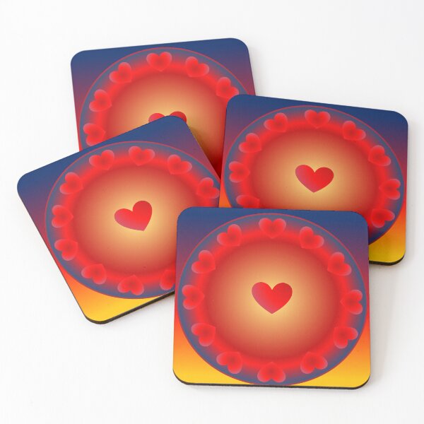 Item preview, Twelve red hearts designed and sold by hermarartonline.