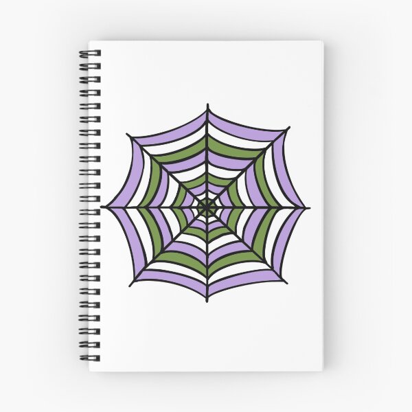 Item preview, Genderqueer Pride Flag Spider Web designed and sold by rabbitvampire .