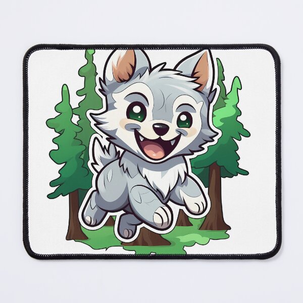 Item preview, Happy Frolicking Wolf Pup designed and sold by Architectonics.