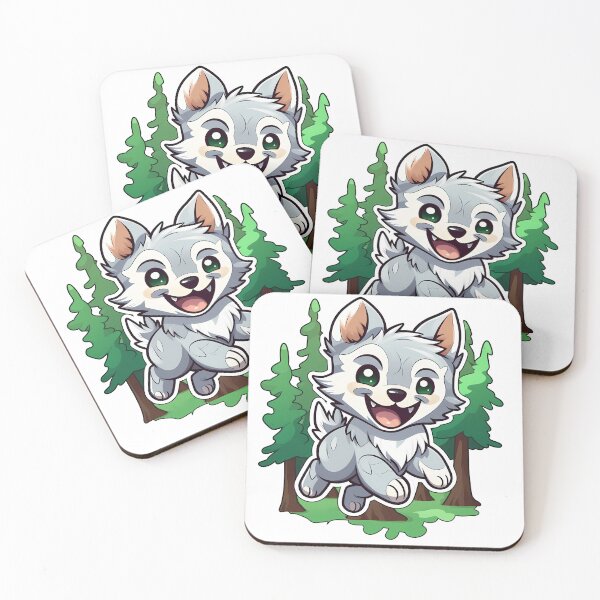 Item preview, Happy Frolicking Wolf Pup designed and sold by Architectonics.