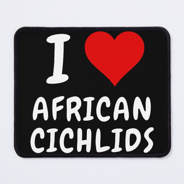 Item preview, I Heart African Cichlids designed and sold by MojaveTradePost.