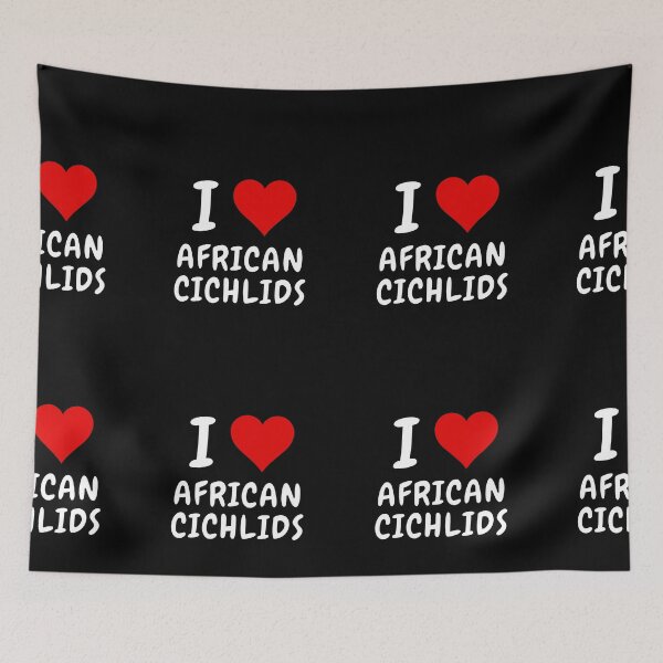 Item preview, I Heart African Cichlids designed and sold by MojaveTradePost.