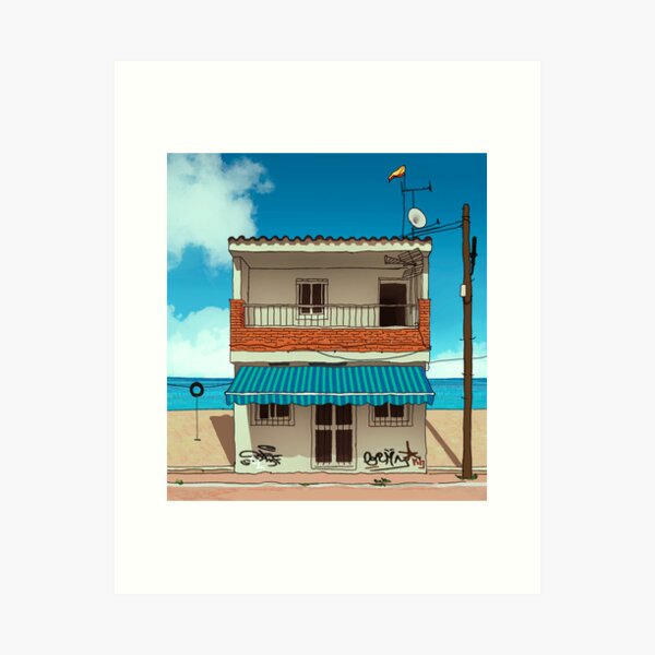 Beach House Art Print