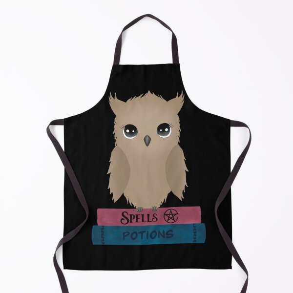 Item preview, Cute Owl Sitting on Spells and Potions Magic Books designed and sold by MadelaneWolf.