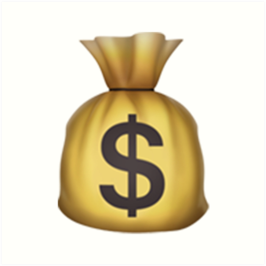 Star and flying money emoji