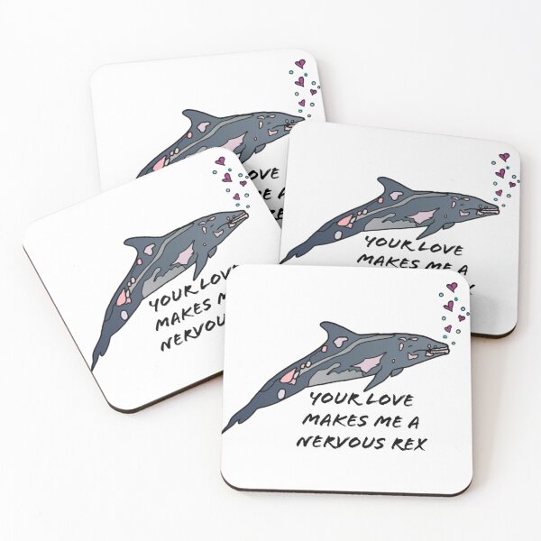 Item preview, The Jurassic T Rex Rough Toothed Dolphin Your Love Makes Me A Nervous Rex designed and sold by Allysha Lazar.