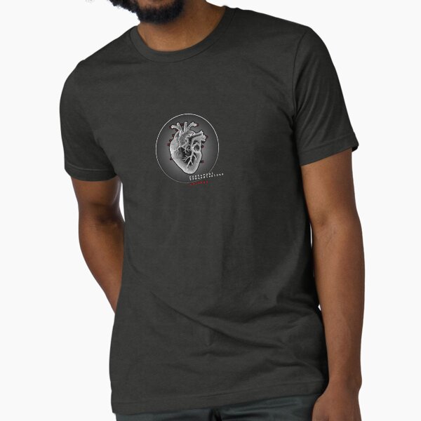 NOCTURNAL TRANSMISSIONS - Black Heart artwork Tri-blend T-Shirt