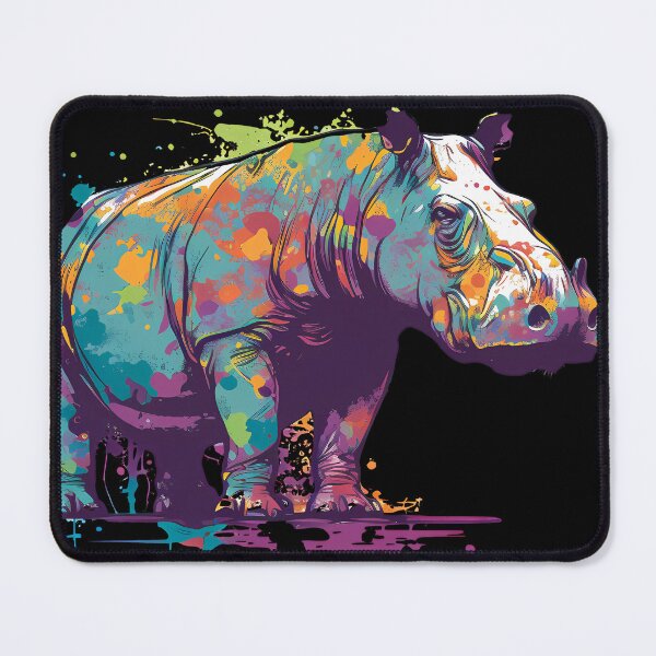 Item preview, Hippopotamus, an Animal that Spends Much Time in the Water designed and sold by MVDigitalArt.