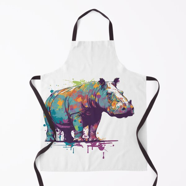 Item preview, Hippopotamus, an Animal that Spends Much Time in the Water designed and sold by MVDigitalArt.