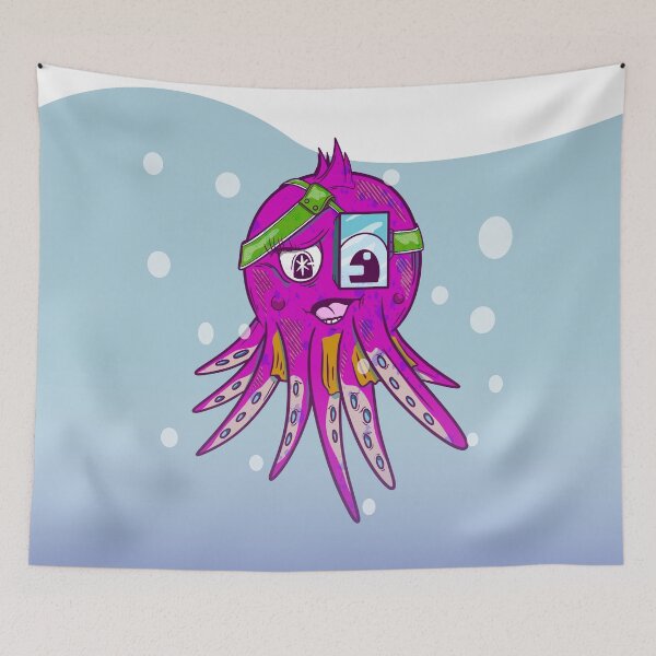Item preview, Cute pink octopus designed and sold by piedaydesigns.