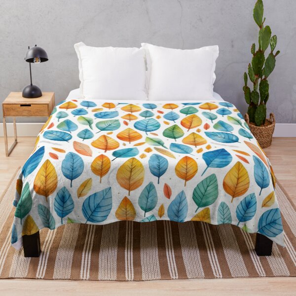 Item preview, Watercolor leaves art pattern #1 designed and sold by imagenia.