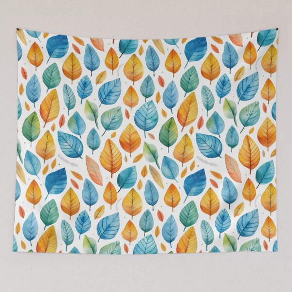 Item preview, Watercolor leaves art pattern #1 designed and sold by imagenia.