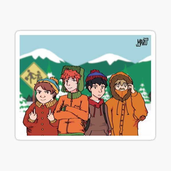 South park squad Sticker for Sale by cyberstore