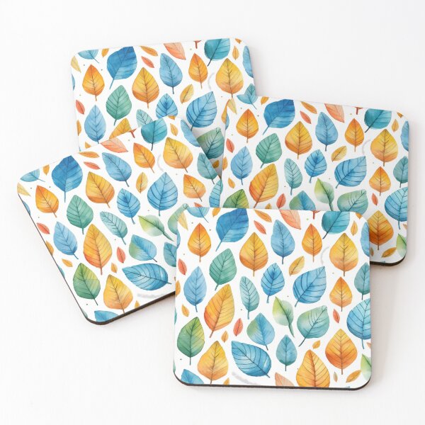 Item preview, Watercolor leaves art pattern #1 designed and sold by imagenia.
