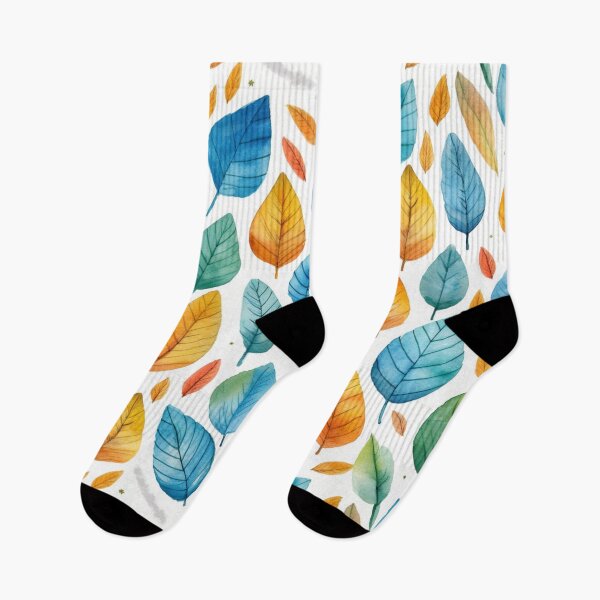 Item preview, Watercolor leaves art pattern #1 designed and sold by imagenia.