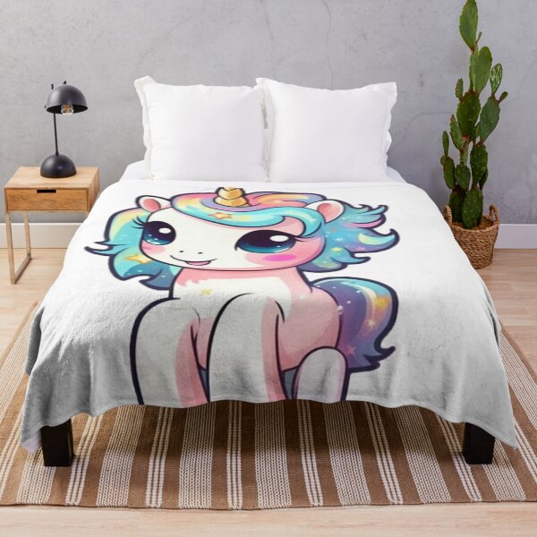 Item preview, Cute cartoon unicorn designed and sold by Stickermagician.