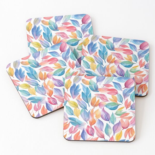 Item preview, Watercolor leaves art pattern #2 designed and sold by imagenia.
