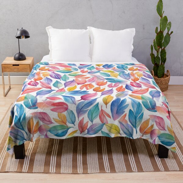 Item preview, Watercolor leaves art pattern #2 designed and sold by imagenia.