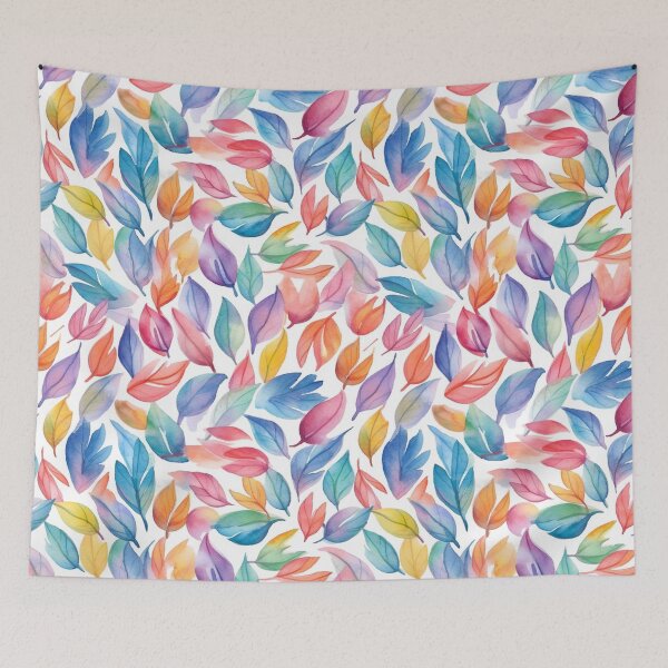 Item preview, Watercolor leaves art pattern #2 designed and sold by imagenia.