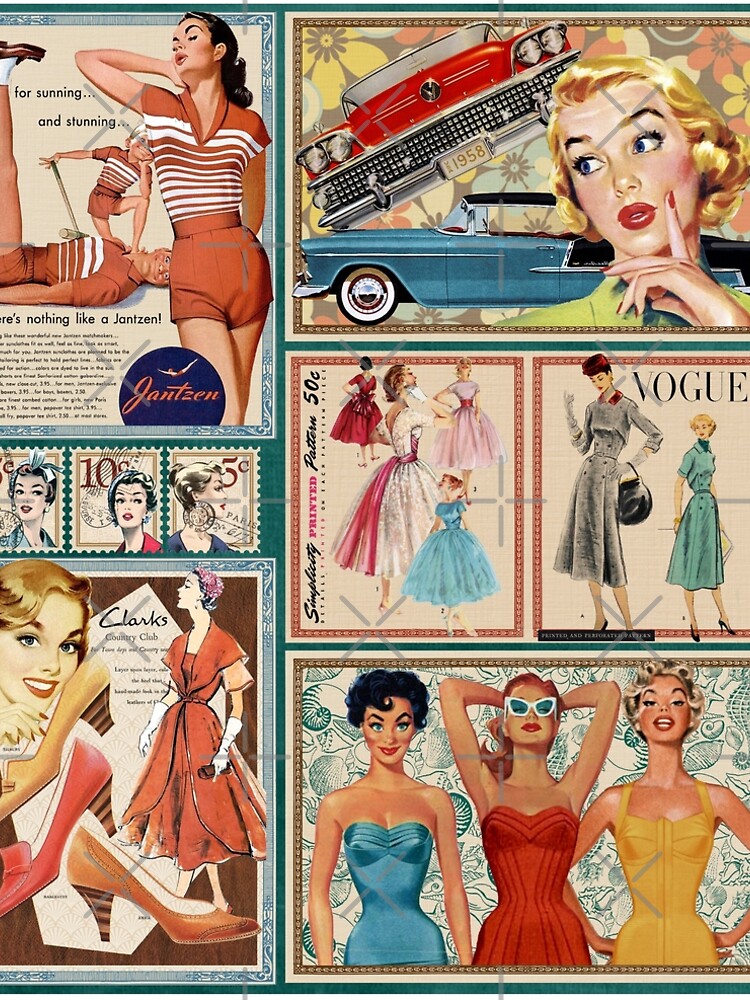 50s Fashion" A-Line Dress for Sale by HeritageScrap | Redbubble