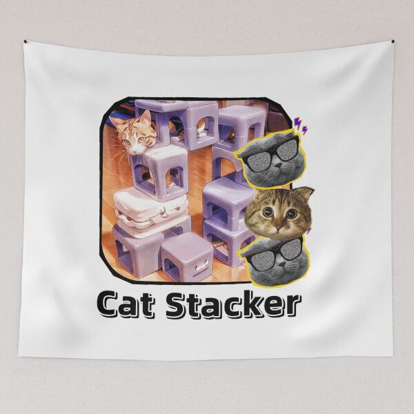 Item preview, Cat Stacker - Cute and Perfect Tower Builder Game designed and sold by Lychee Design.