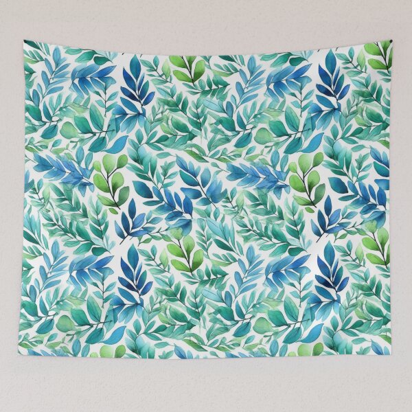 Item preview, Watercolor leaves art pattern #3 designed and sold by imagenia.