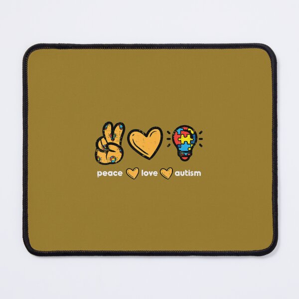 Item preview, Paz Amor Autismo Genial Conciencia TEA Hippie Hombres Mujeres Niños designed and sold by nadryloreciu.