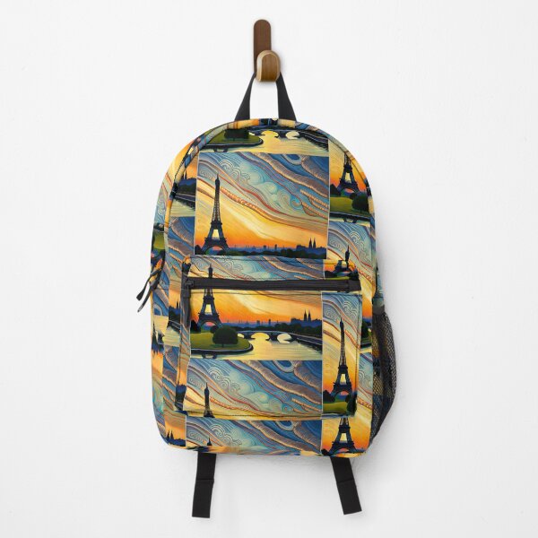 Item preview, Paris - Sunset - Van Gogh Inspired - Digital Art Print designed and sold by TheHappyK.