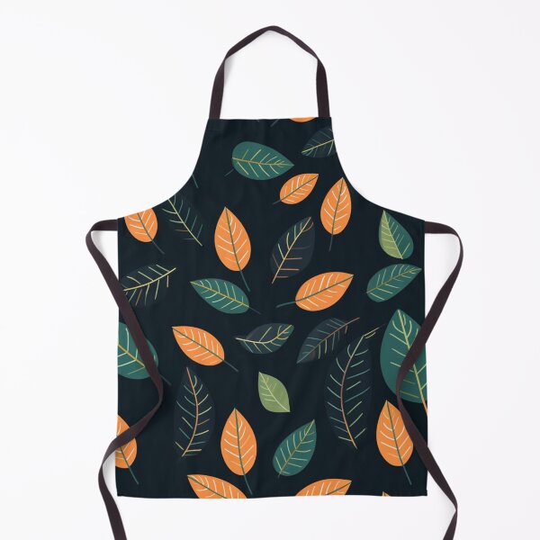 Item preview, Simple leaves pattern on black background #1 designed and sold by imagenia.