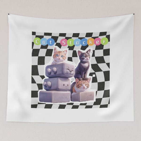 Item preview, Cat Stacker - Cute and Perfect Tower Builder Game designed and sold by Lychee Design.