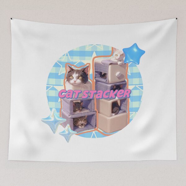 Item preview, Cat Stacker - Cute and Perfect Tower Builder Game designed and sold by Lychee Design.