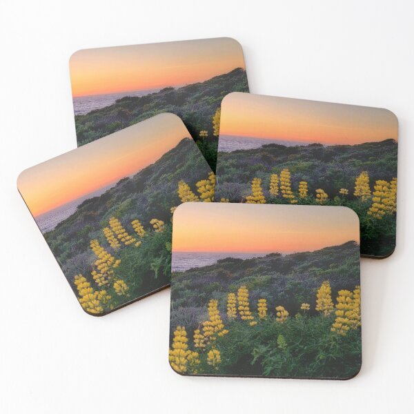 Item preview, Pasific sunset with yellow lupins designed and sold by Alla Gill.