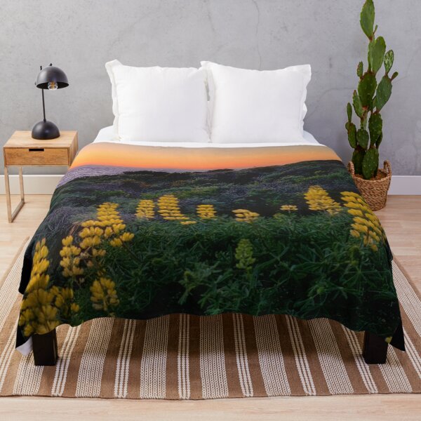 Item preview, Pasific sunset with yellow lupins designed and sold by Alla Gill.