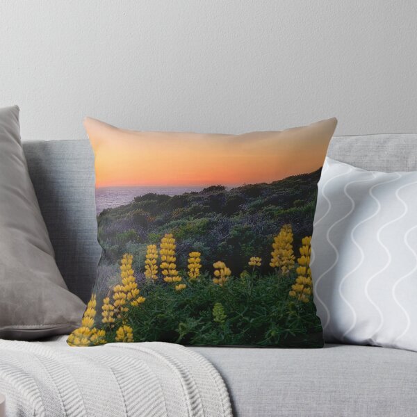 Item preview, Pasific sunset with yellow lupins designed and sold by Alla Gill.