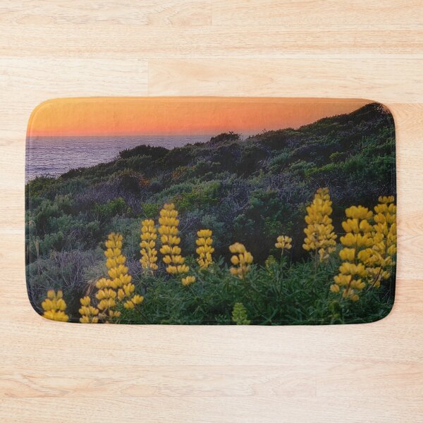 Item preview, Pasific sunset with yellow lupins designed and sold by Alla Gill.
