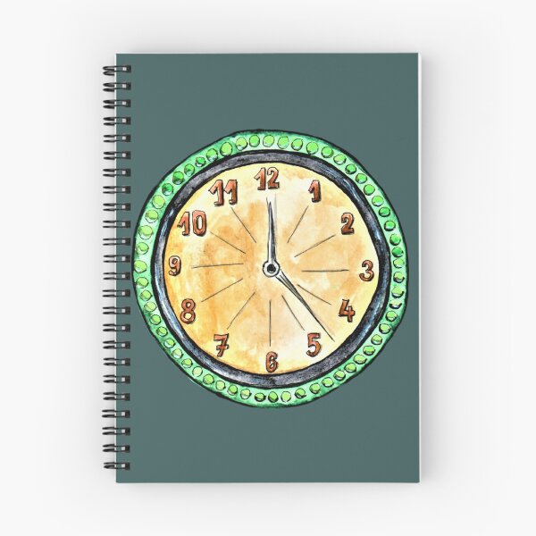 Item preview, Clock, vintage, watercolor, fine art designed and sold by janianna.