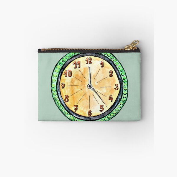 Item preview, Clock, vintage, watercolor, fine art designed and sold by janianna.
