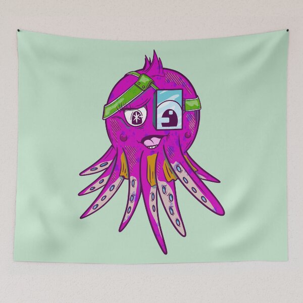 Item preview, Pink octopus designed and sold by piedaydesigns.