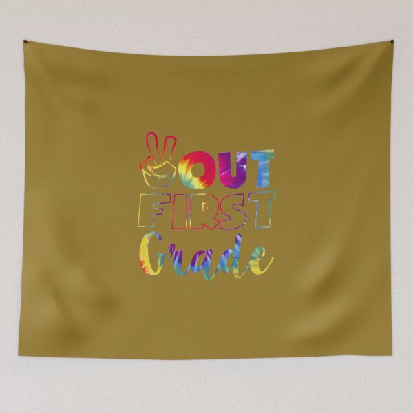 Item preview, Peace Out 1st Grade Tie Dye Graduation class of 2021 virtual 		 designed and sold by nadryloreciu.