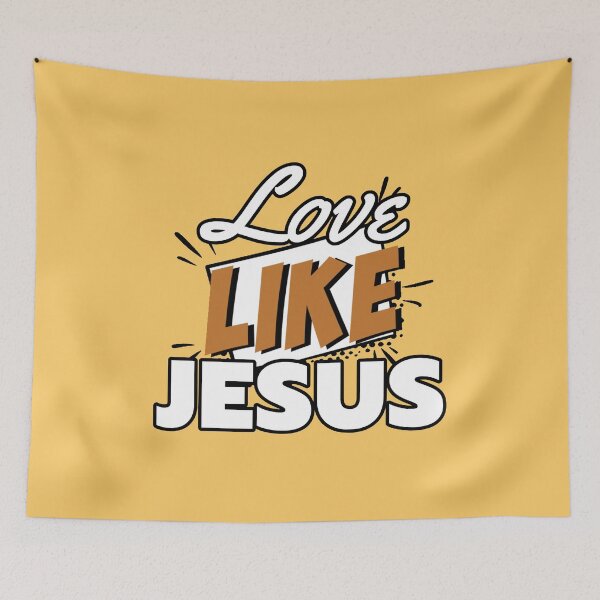 Item preview, Vintage Yellow Love Like Jesus designed and sold by ViewerEqualsPhoton.