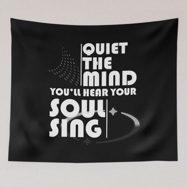 Item preview, Quiet The Mind and You'll Hear Your Soul Sing designed and sold by my-green-gecko.