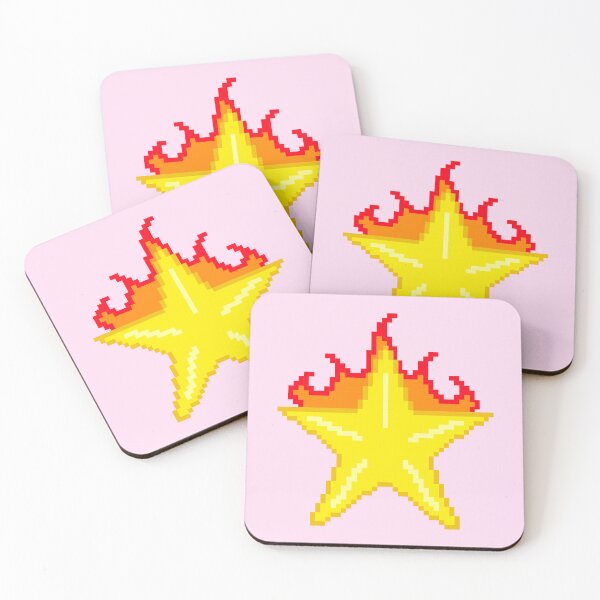 Item preview, 8-Bit Flaming Star designed and sold by Gabrielle Joyce.