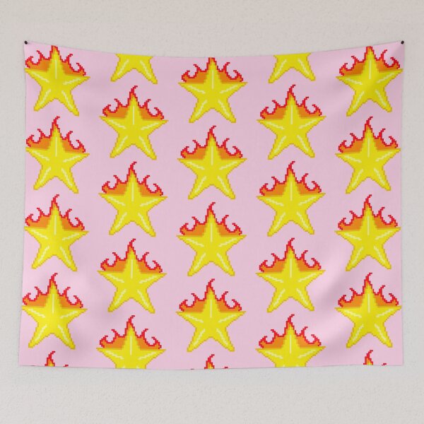 Item preview, 8-Bit Flaming Star designed and sold by Gabrielle Joyce.