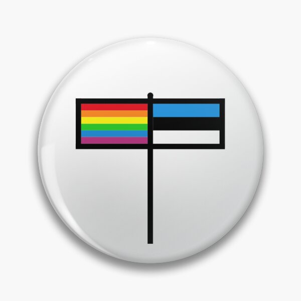 Item preview, Rainbow and Estonian Flag designed and sold by gayflaglover.