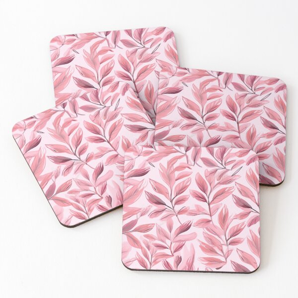 Item preview, Beautiful Pink leaves art pattern #3 designed and sold by imagenia.