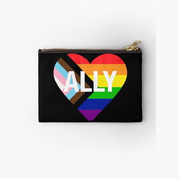 Item preview, Progress Pride Flag Heart ALLY designed and sold by NYXFN.