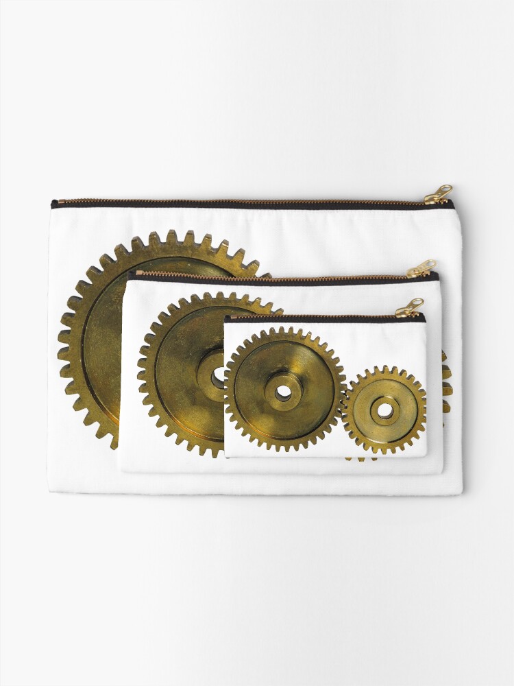 Alternate view of CyberPunk Steampunk Technopunk #CyberPunk #Steampunk #Technopunk Zipper Pouch