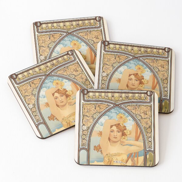 Item preview, Alphonse Mucha, Brightness of Day, Art Nouveau designed and sold by NouveauEra.