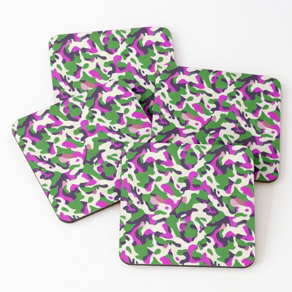 Item preview, Green Purple White and Black Camouflage designed and sold by calibrit.